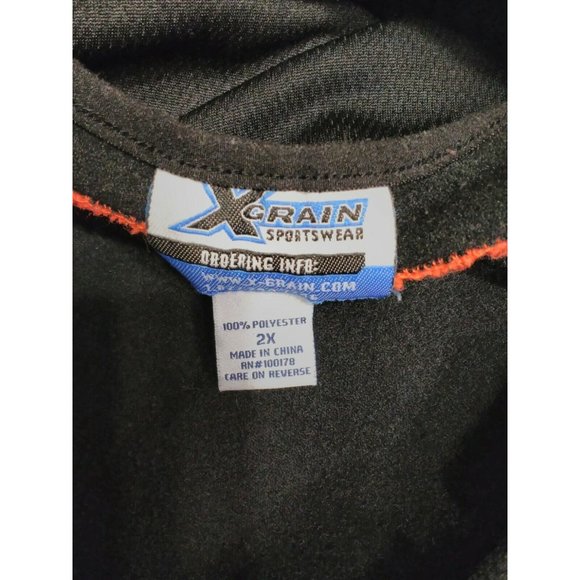 Xgrain Sportswear Black And Orange Loggers Football Sz 2X Pullover Sweatshirt - Picture 4 of 4